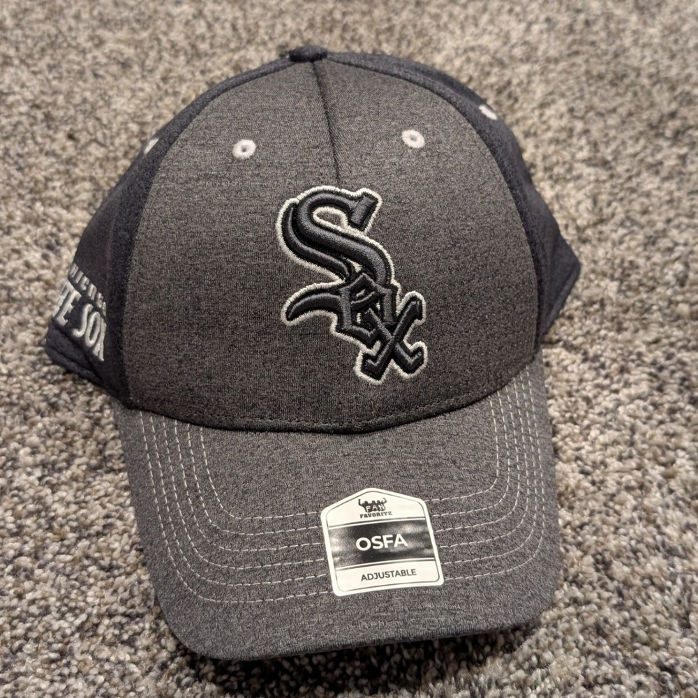 Fan Favorite Chicago White Sox Hat Mens OSFA Grey New MLB Snapback Cap